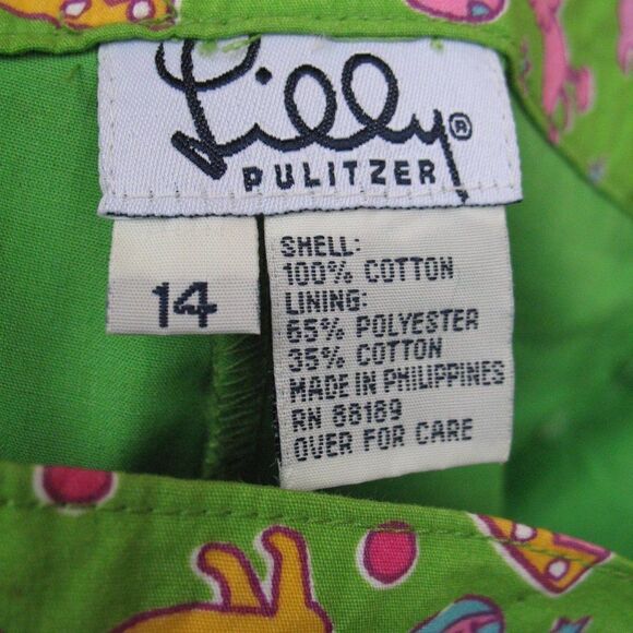 Rare Vintage Girls Lilly Pulitzer Circus Print Pants - Picture 8 of 8